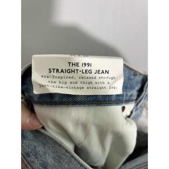 Madewell Selvedge Kaihara Denim Jeans Mens 30 30 1991 Straight Leg Kentfield New - Picture 15 of 16